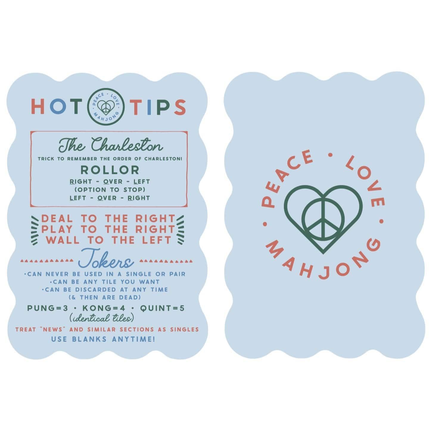 Hot Tips Blue Mahjong Tile Shufflers